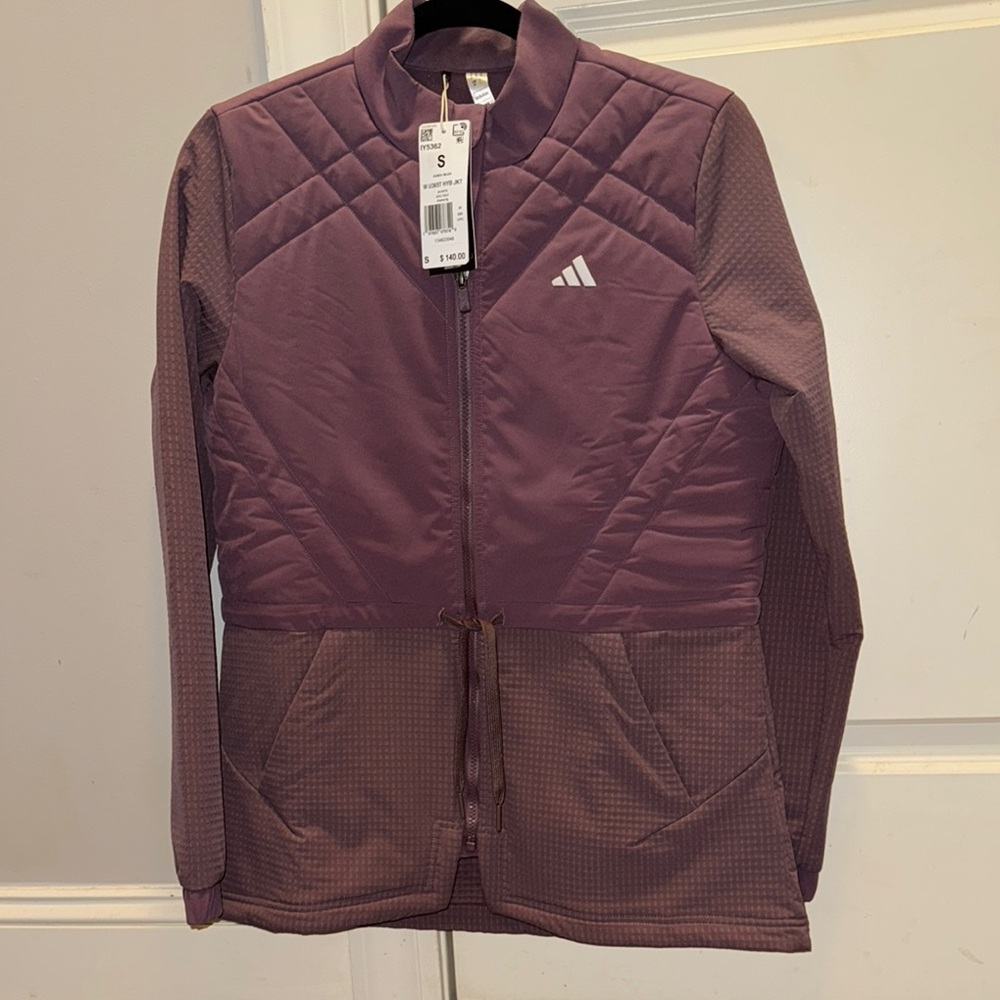 Adidas Purple Shadow Fig Quilted Jacket NWT